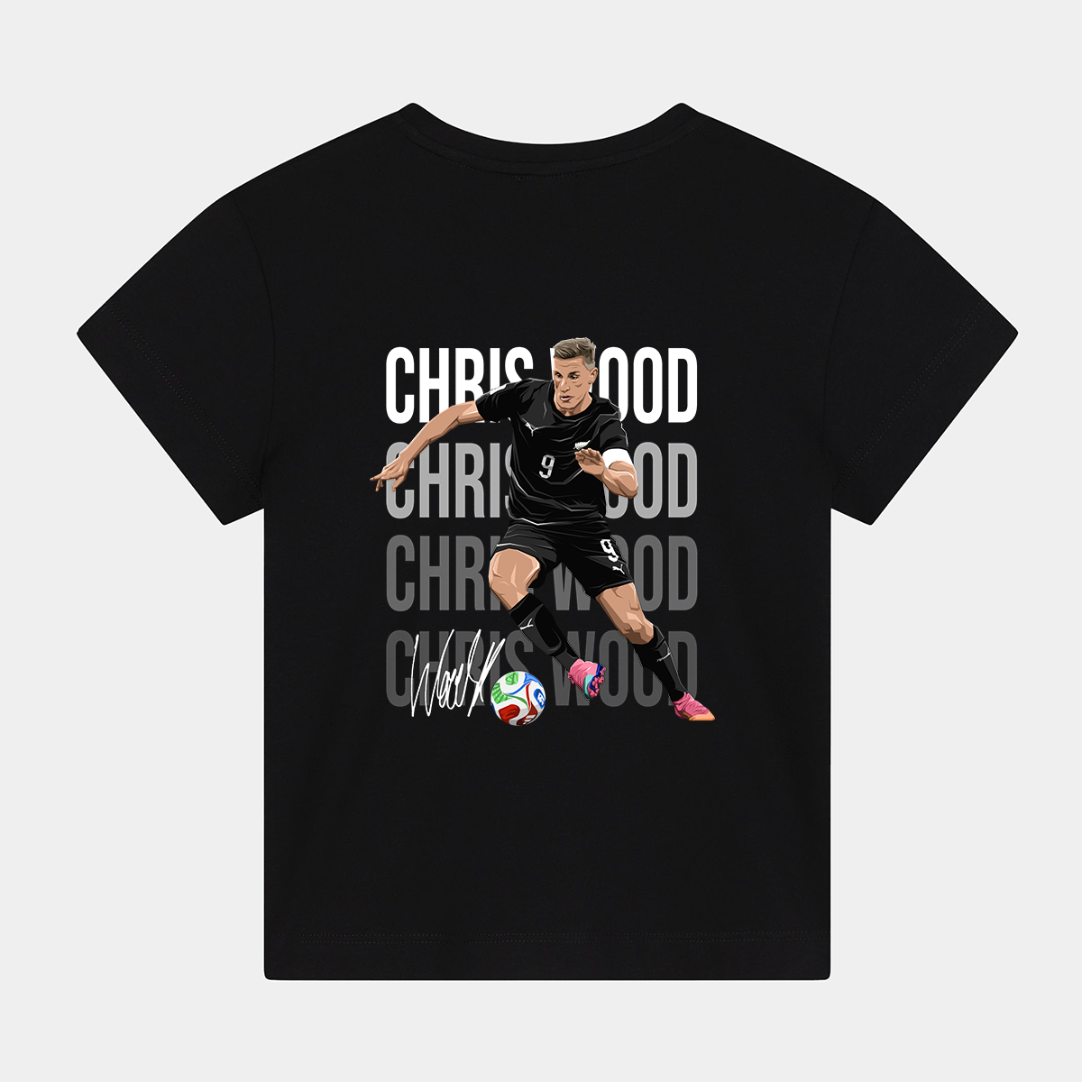 Chris Wood New Zealand World Cup 26 Away Shirt