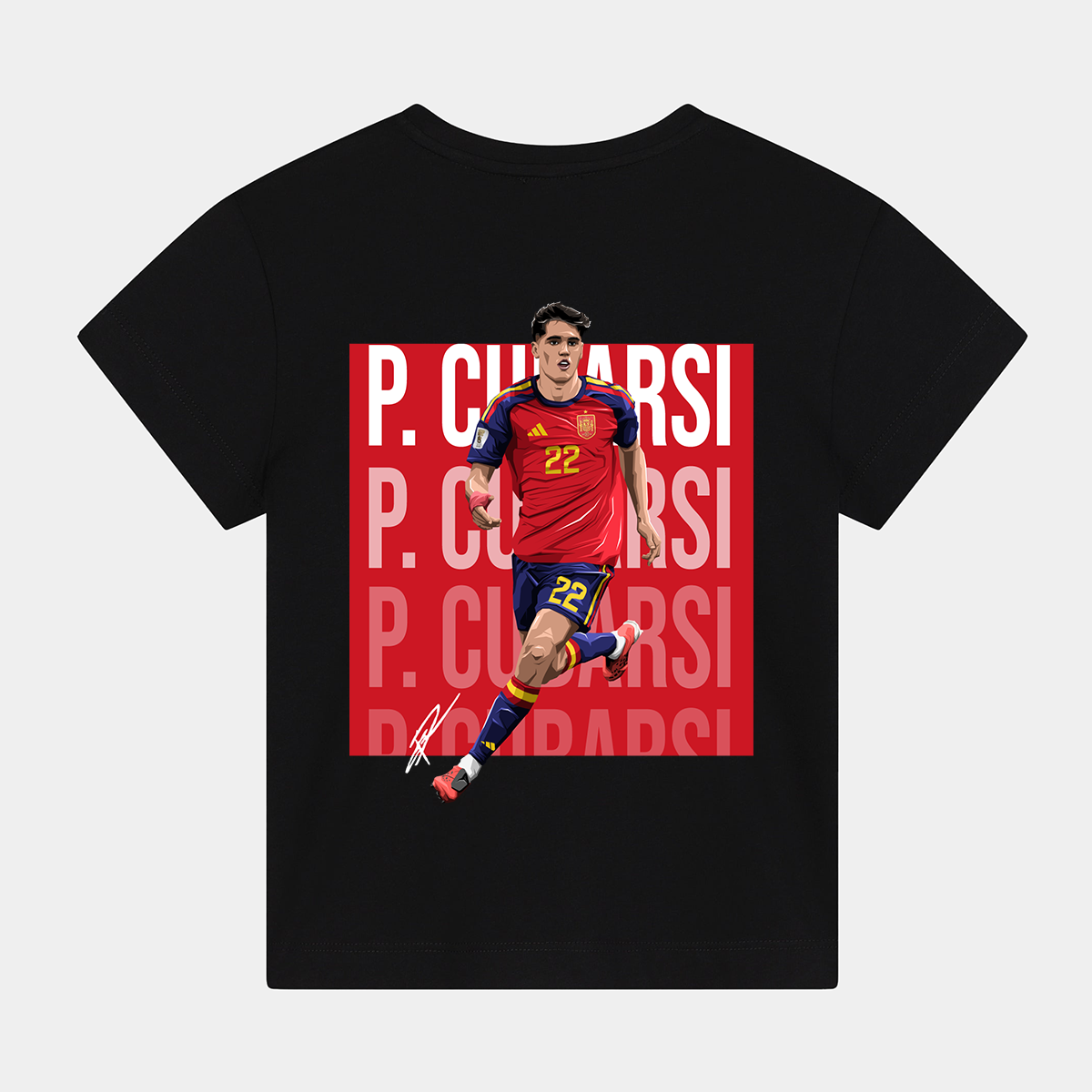 Pau Cubarsi Spain World Cup 26 Home Shirt