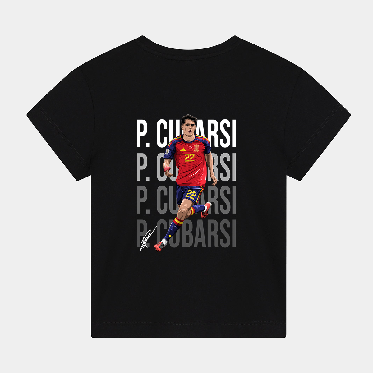 Pau Cubarsi Spain World Cup 26 Home Shirt