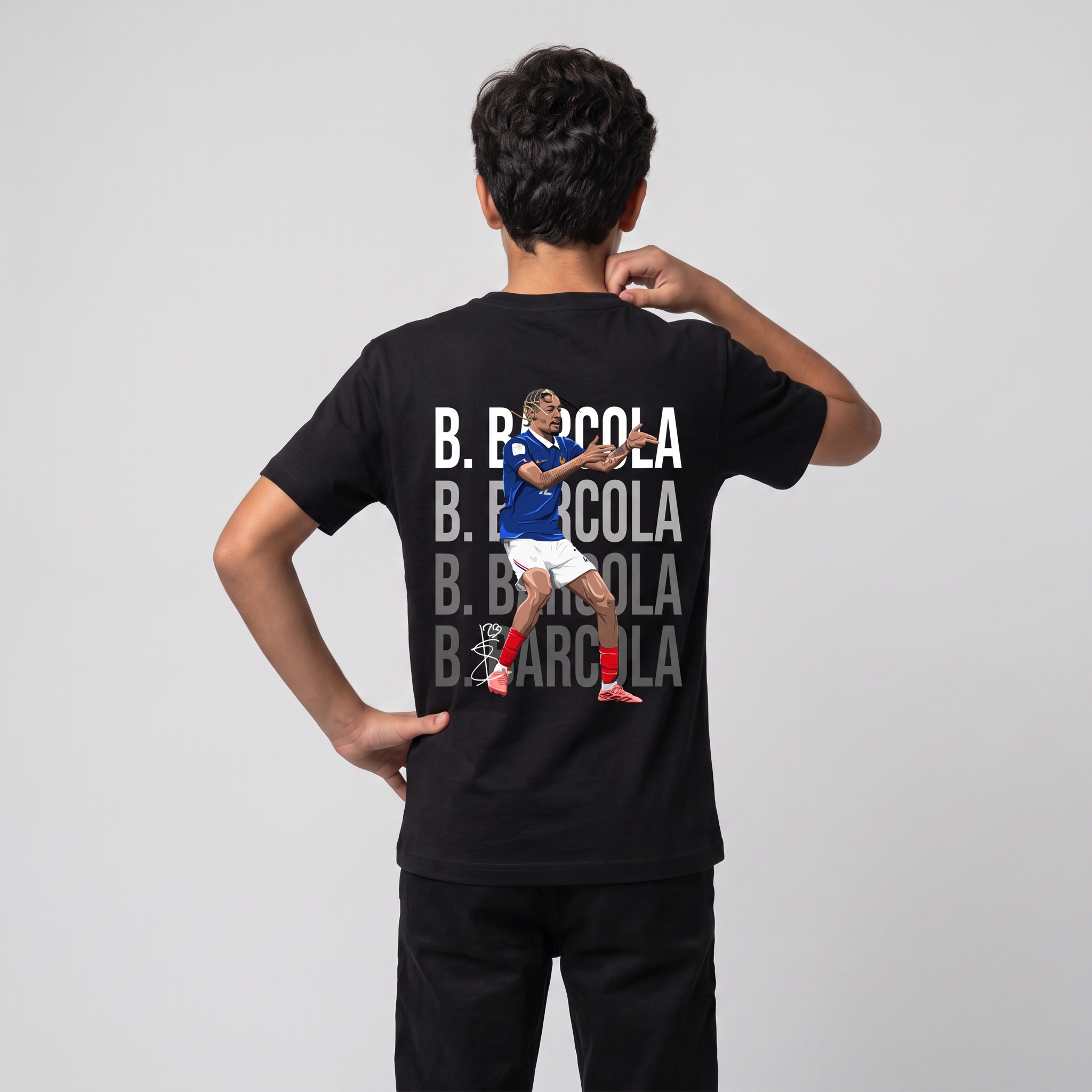 Bradley Barcola France World Cup 26 Home Shirt
