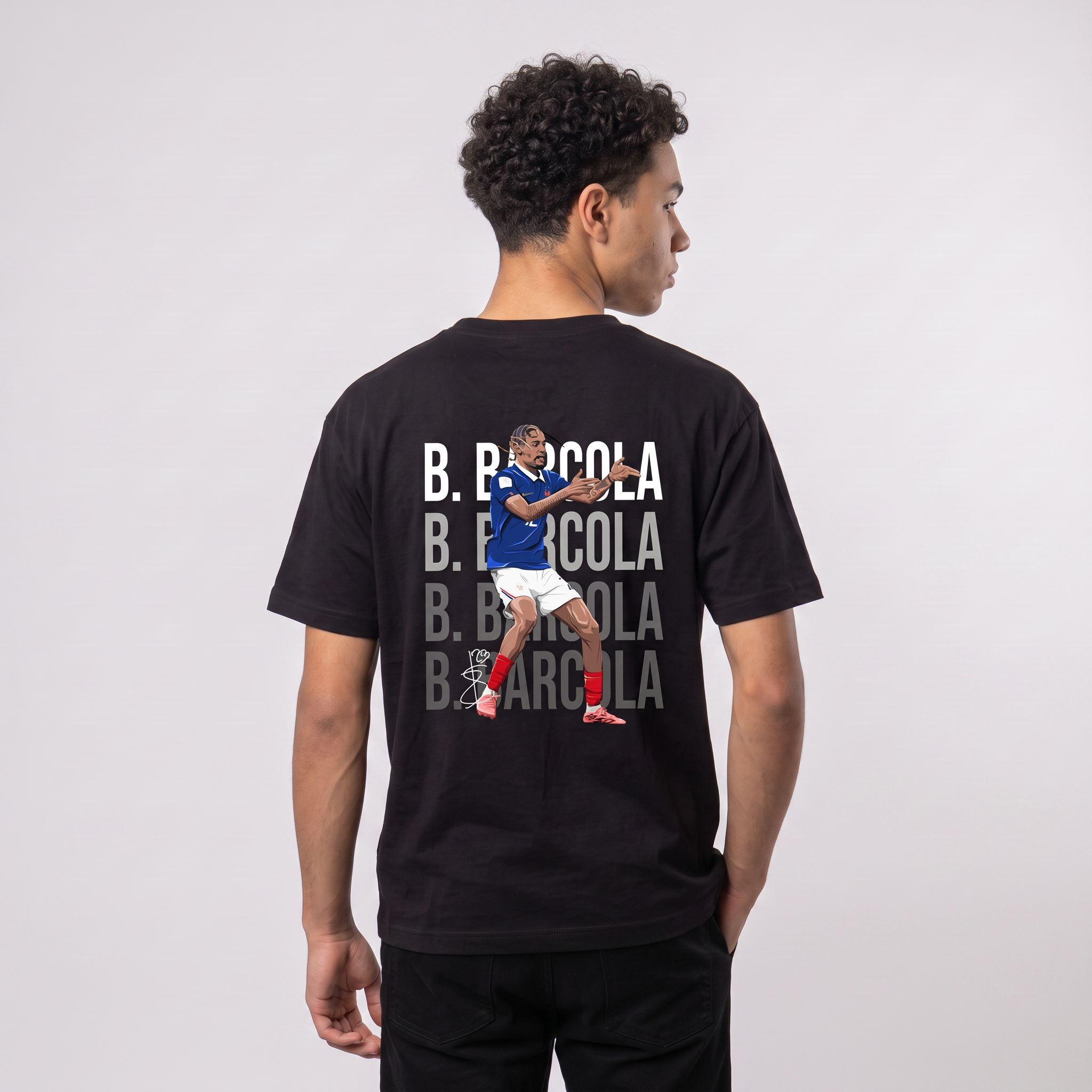 Bradley Barcola France World Cup 26 Home Shirt
