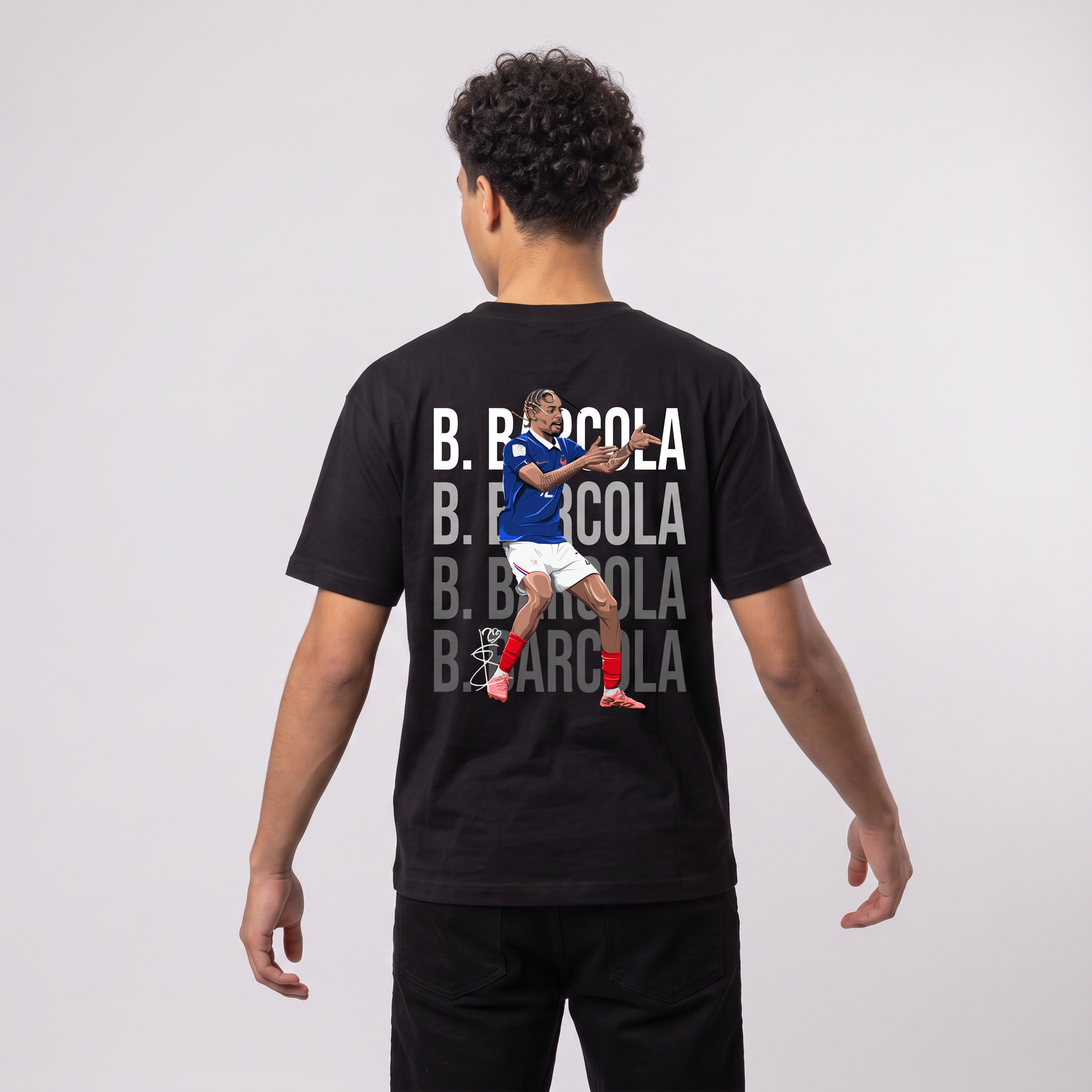 Bradley Barcola France World Cup 26 Home Shirt