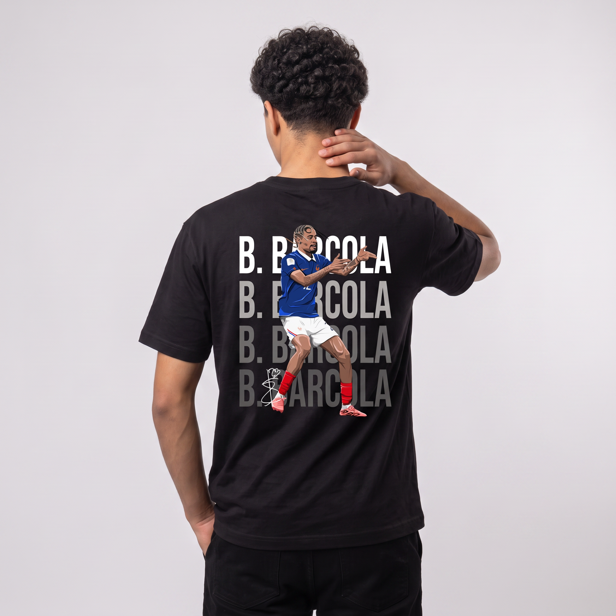 Bradley Barcola France World Cup 26 Home Shirt