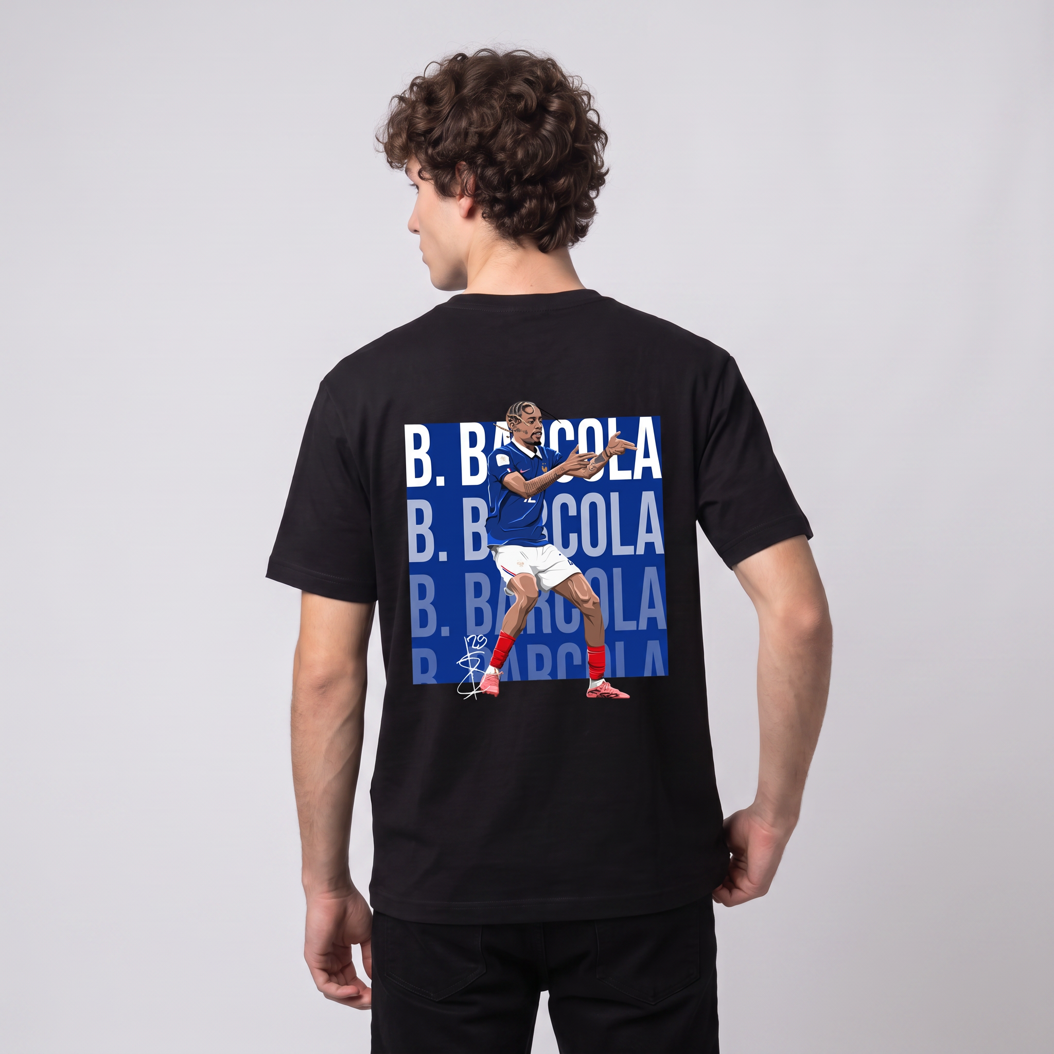 Bradley Barcola France World Cup 26 Home Shirt