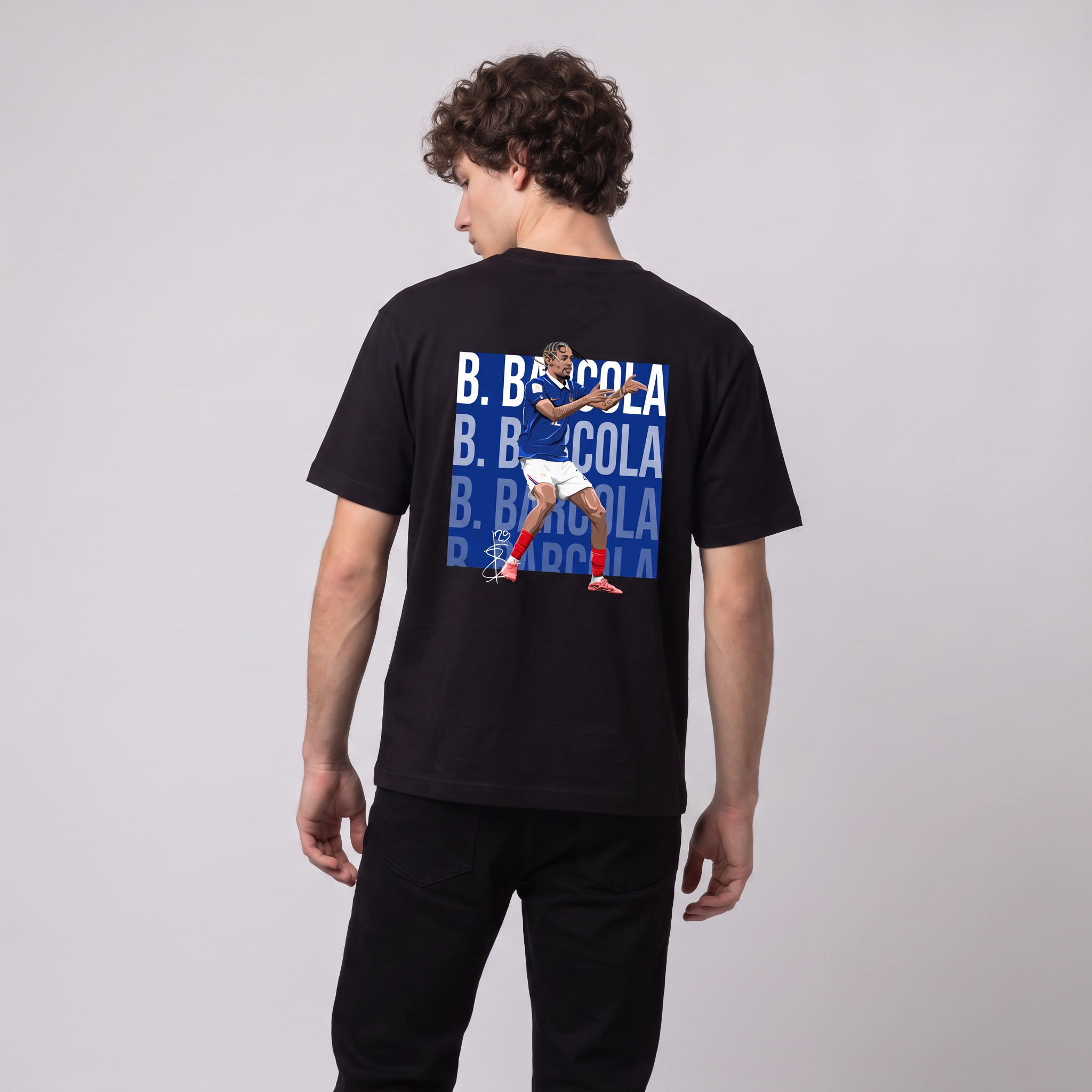 Bradley Barcola France World Cup 26 Home Shirt