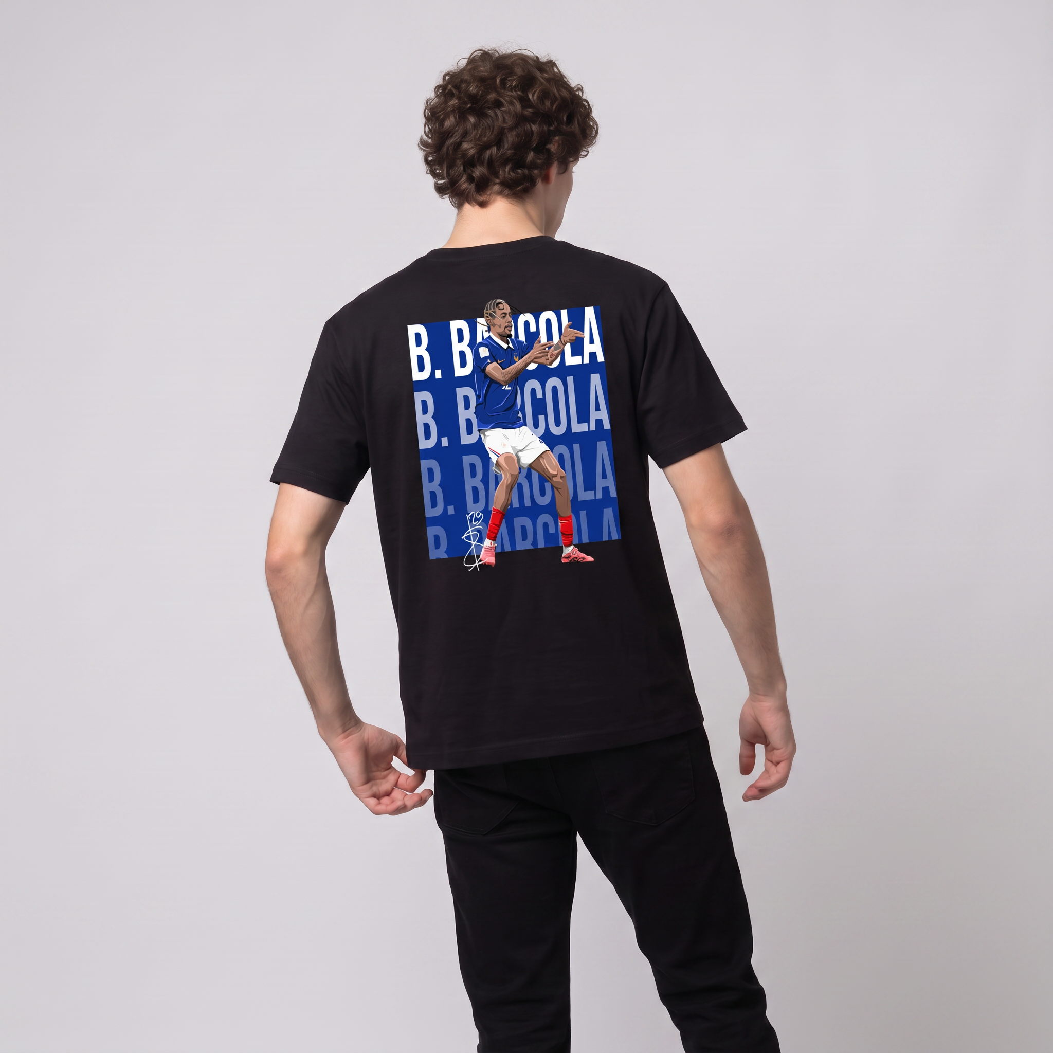 Bradley Barcola France World Cup 26 Home Shirt