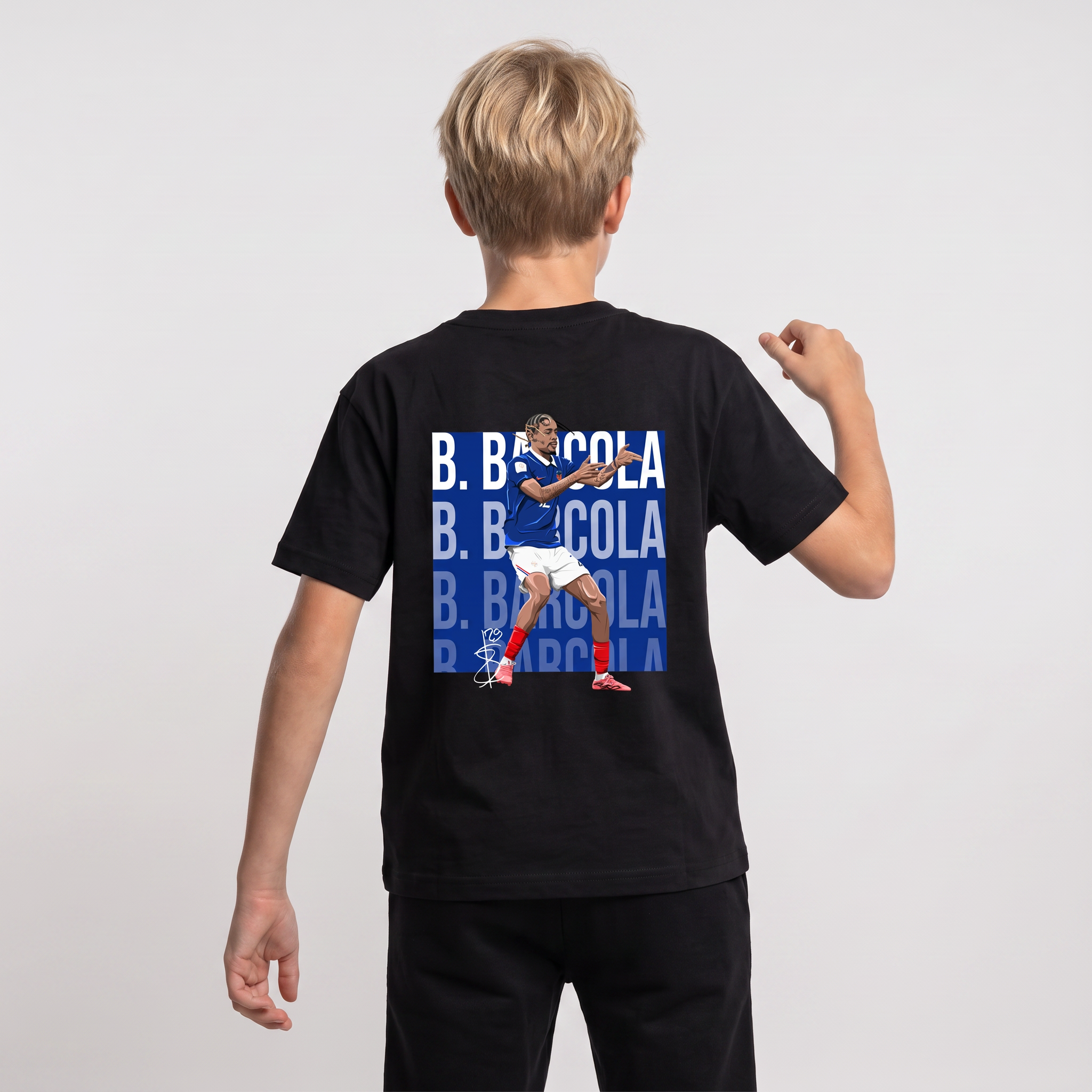 Bradley Barcola France World Cup 26 Home Shirt