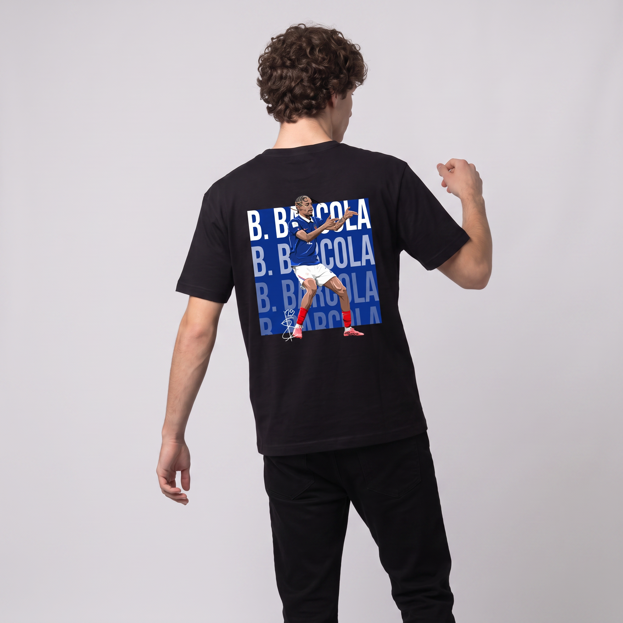 Bradley Barcola France World Cup 26 Home Shirt