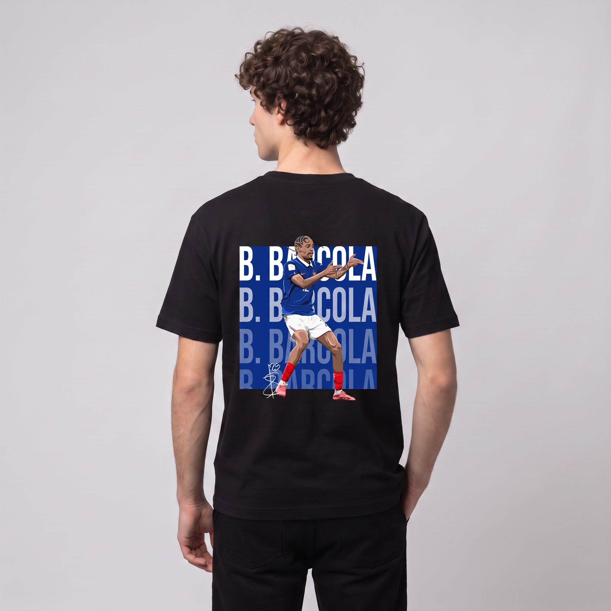 Bradley Barcola France World Cup 26 Home Shirt