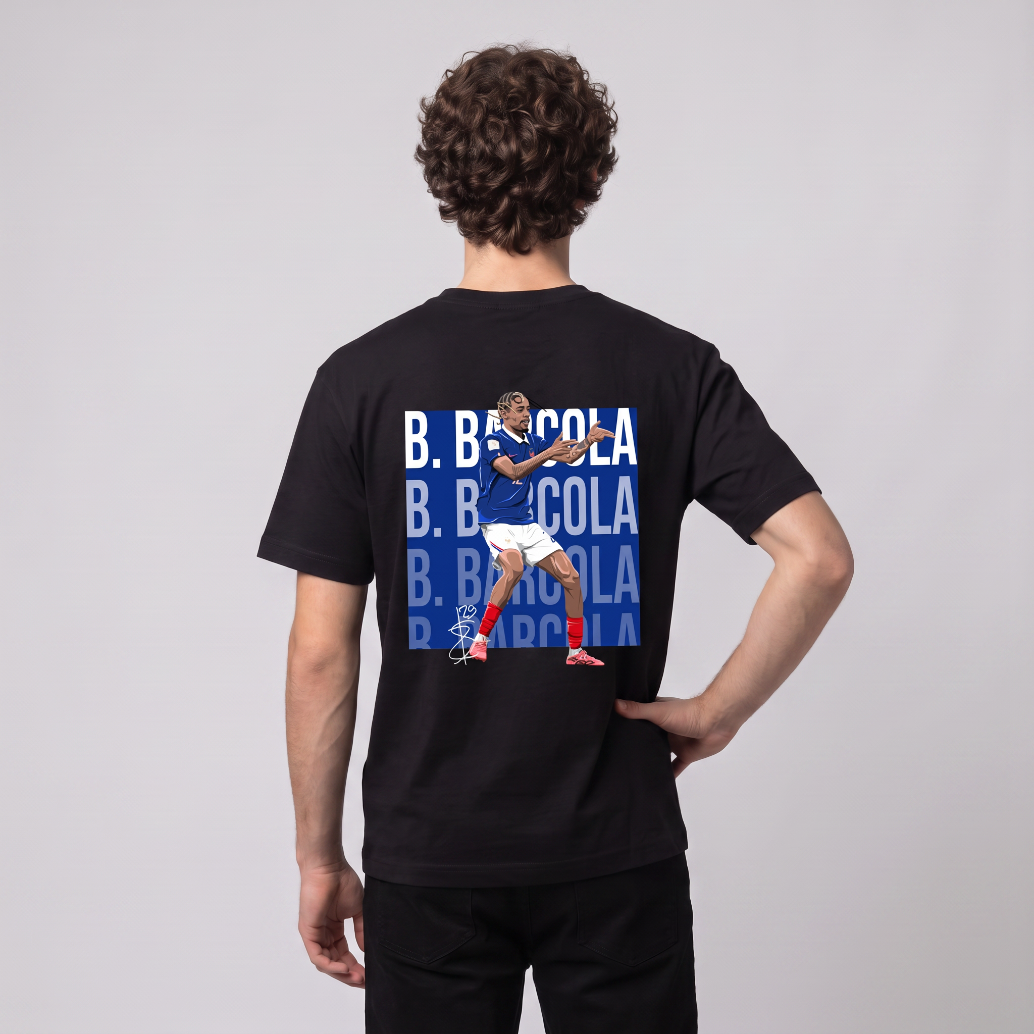 Bradley Barcola France World Cup 26 Home Shirt