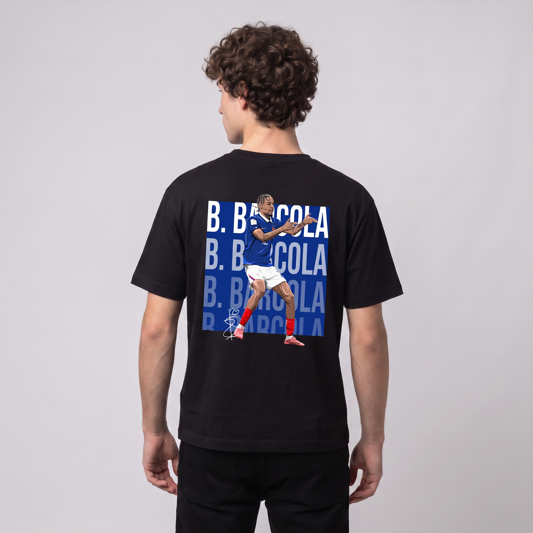 Bradley Barcola France World Cup 26 Home Shirt