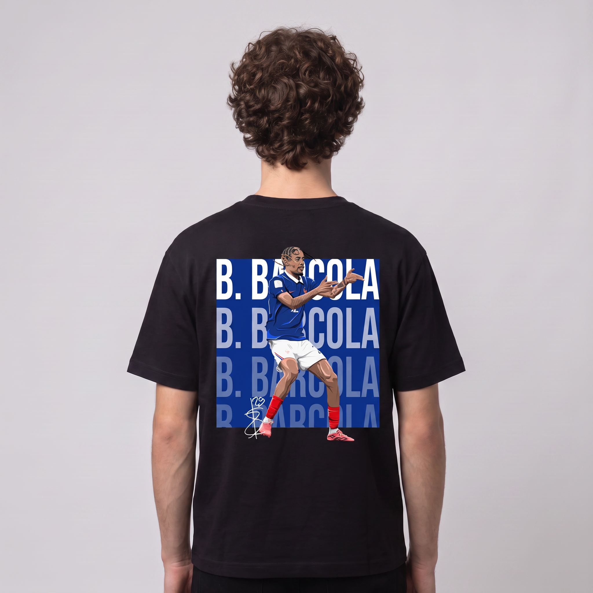 Bradley Barcola France World Cup 26 Home Shirt