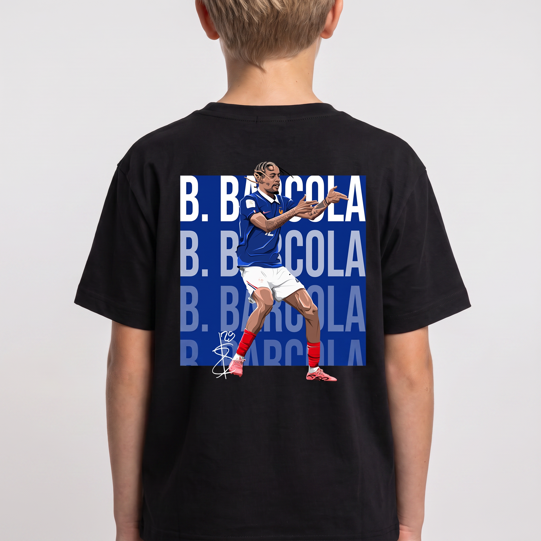 Bradley Barcola France World Cup 26 Home Shirt