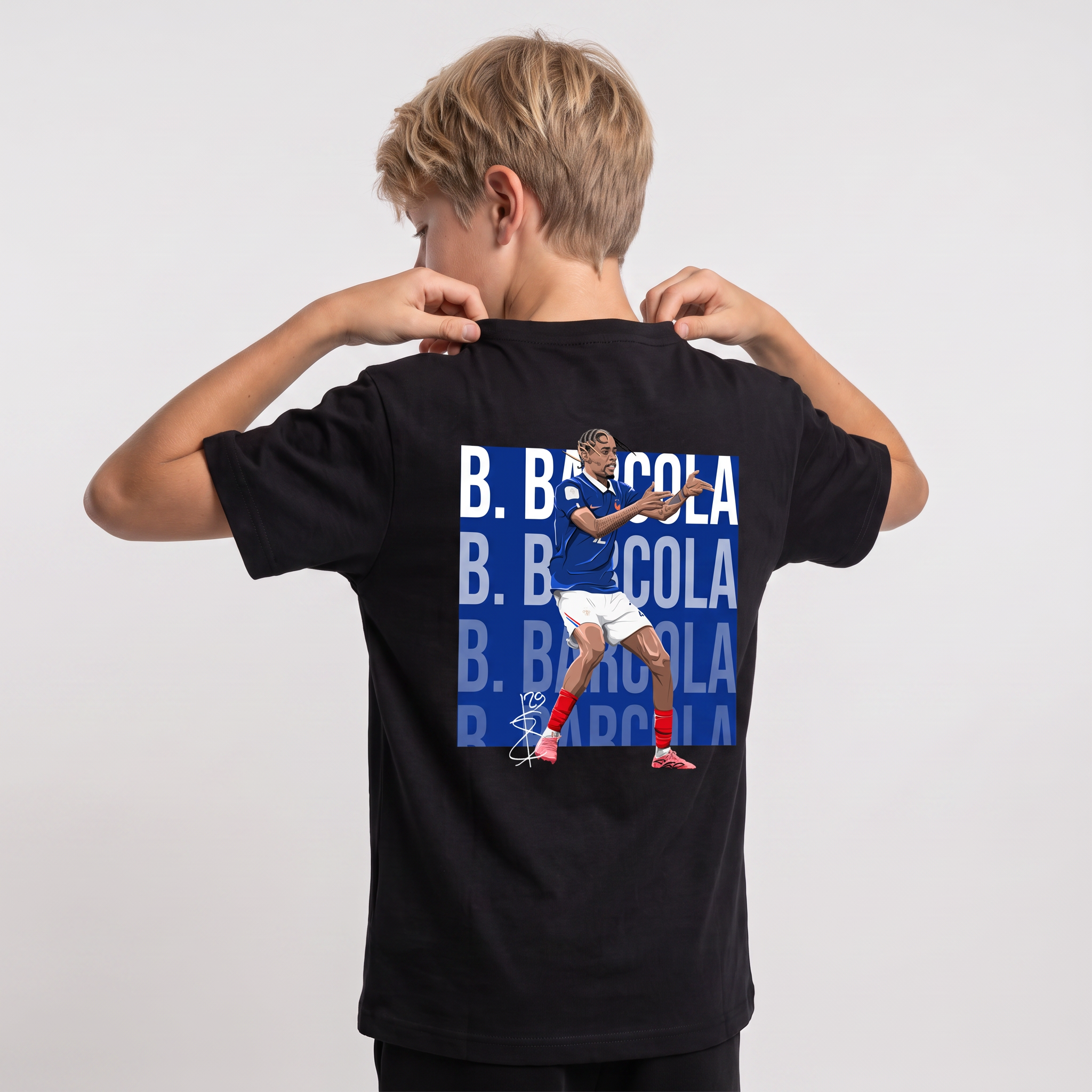 Bradley Barcola France World Cup 26 Home Shirt