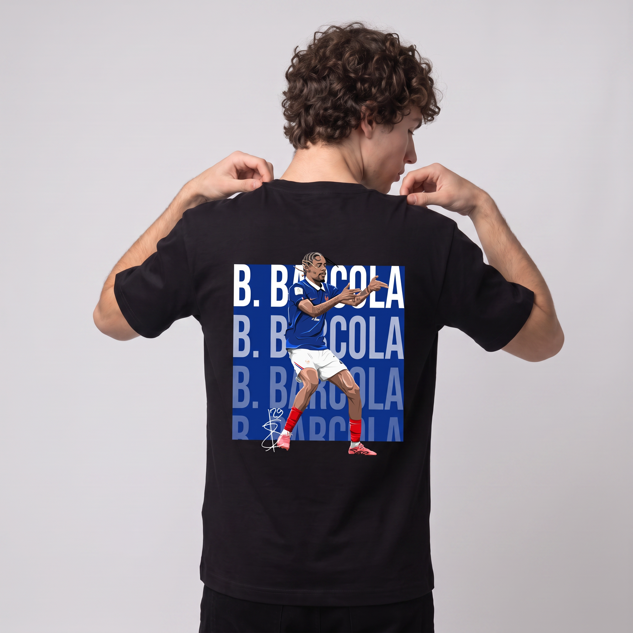 Bradley Barcola France World Cup 26 Home Shirt
