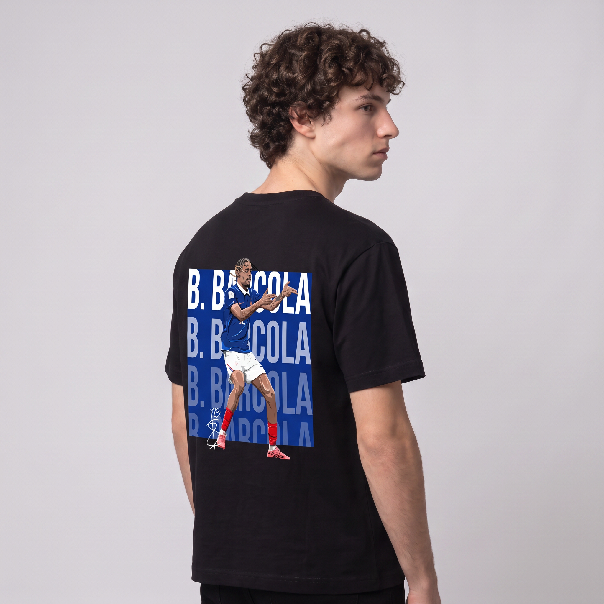 Bradley Barcola France World Cup 26 Home Shirt