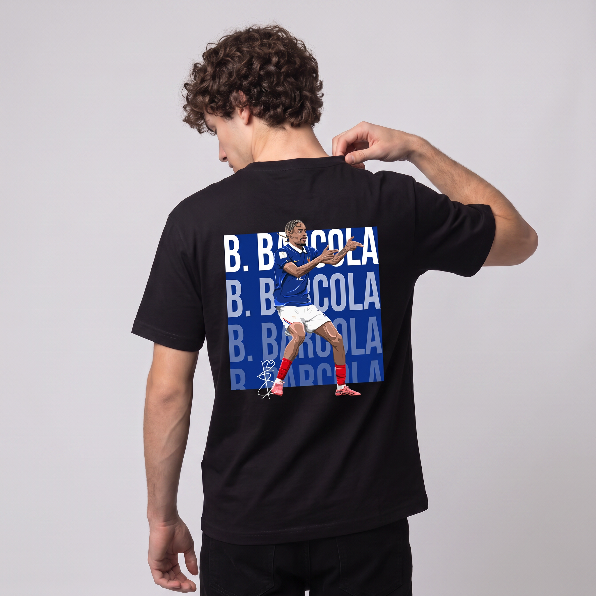 Bradley Barcola France World Cup 26 Home Shirt